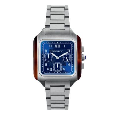 Montre Streamliner Kennedy Big Square Chrono Quartz 261838.SA.T.9 SB - Briston