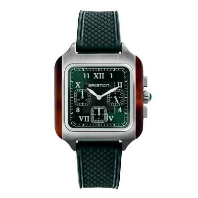 Montre Streamliner Kennedy Big Square Chrono Quartz 261838.SA.T.10 FBG - Briston