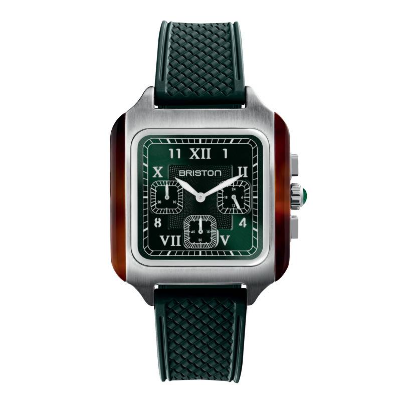 Montre Streamliner Kennedy Big Square Chrono Quartz 261838.SA.T.10 FBG - Briston