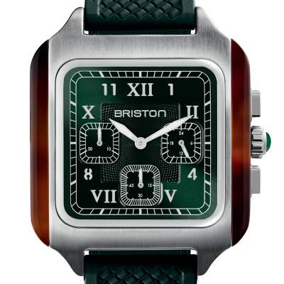 Montre Streamliner Kennedy Big Square Chrono Quartz 261838.SA.T.10 FBG - Briston