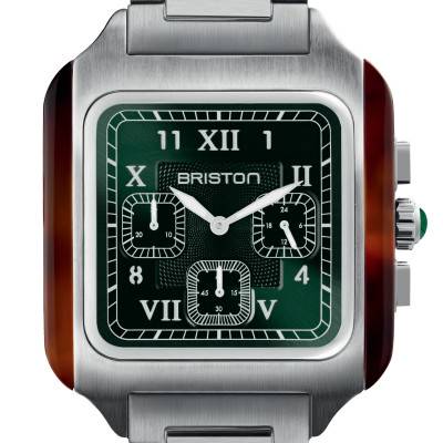 Montre Streamliner Kennedy - Chrono - Acier - Vert 261838.SA.T.10.SB - Briston