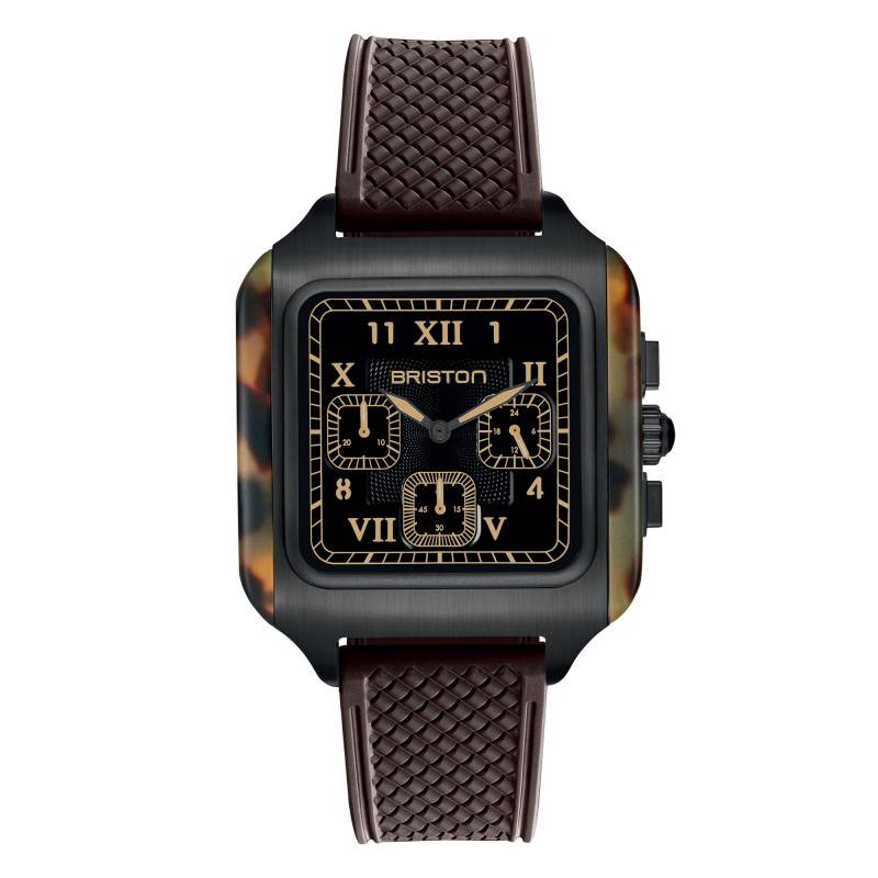 Montre Streamliner Kennedy Big Square Chrono Quartz 261838.PBAM.TS.5.FBR - Briston