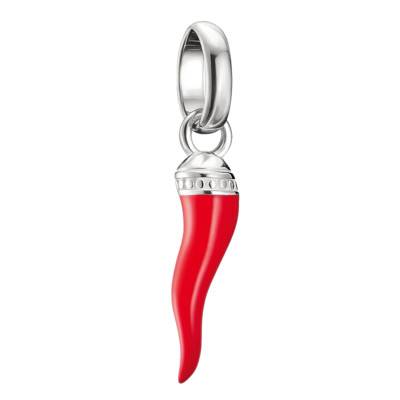 925 Sterling Silver & Red Enamel Cornicello Charm Pendant - CC1328-007-10 - Thomas Sabo