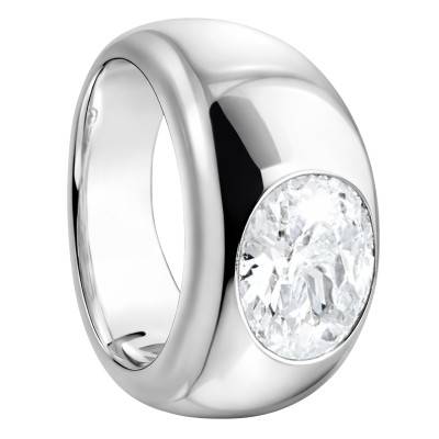 Bold 925 Silver & Oval Cubic Zirconia Ring - TR2520-051-14 - Thomas Sabo