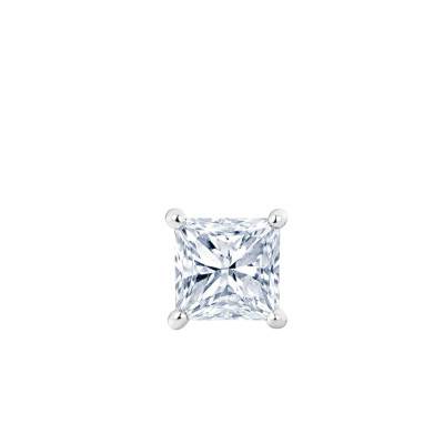 1 750 White Gold & Princess Diamond Stud Earring - Emanessence