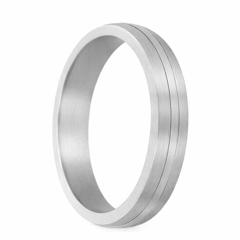 Alliance Ruban Standard Corelli Rainurée en Palladium 950, Largeur 5 mm - Viggo Sorensen