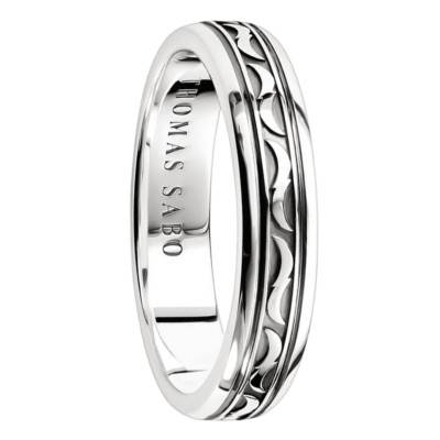 Bague Anneau Motif en Argent 925 - Largeur 5 mm - TR2531-637-21 - Thomas Sabo