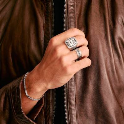 Chevalière Tête de Cheval en Argent 925 & Oxydes de Zirconium - TR2533-643-11 - Thomas Sabo