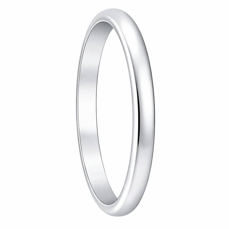 Palladium Standard Half-Round Wedding Ring, 3.50 mm Width - Fair'Belle