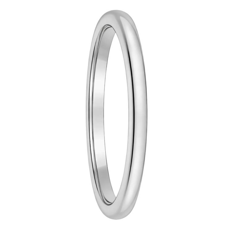 Byrd Palladium Half-Round Comfort Wedding Ring, 3 mm Width - Fair'Belle