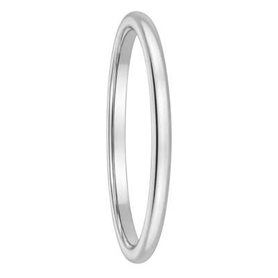 Byrd 950/1000 Palladium Comfort Half-Round Wedding Ring, 2 mm Wide - Fair'Belle