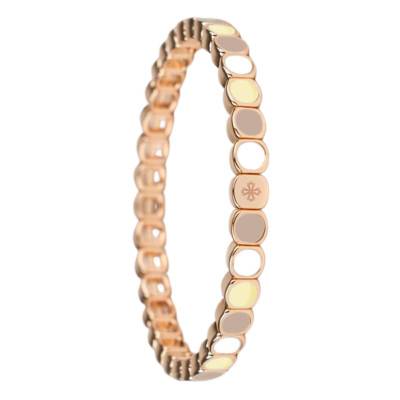 Thin Metal & Multicolor Enamel Bracelet, 19.50 cm Length - LSW4002 - Lauren Steven