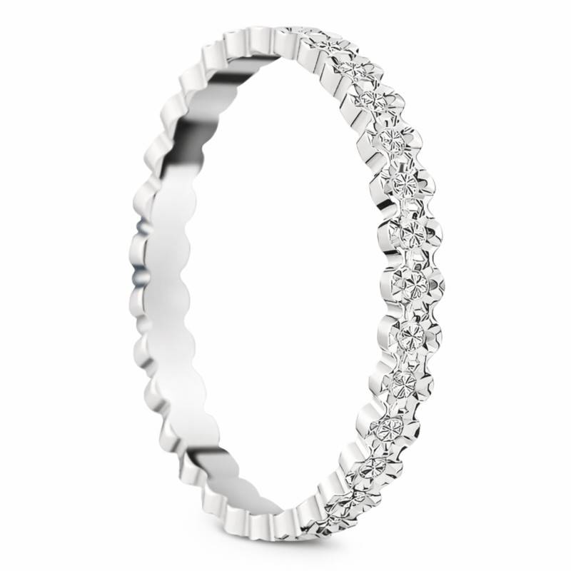 Alliance Yukon en Or Blanc 375 ou 750, Largeur 3,50 mm - Gaïa