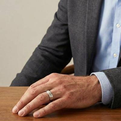 Alliance Ruban Confort Polie en Or Blanc 375 ou 750, Largeur 4,50 mm - Gaïa