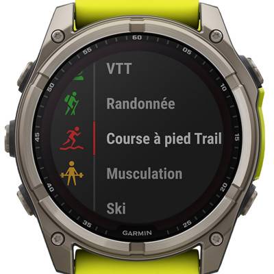 Montre Fēnix 8 Solar Sapphire 51 mm 010-02907-21 - Garmin