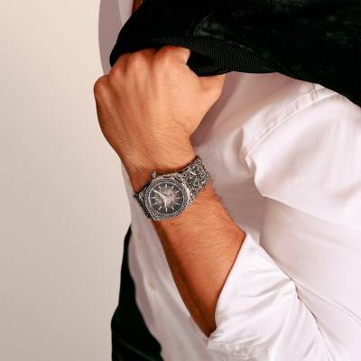 Rebel at Heart Revive Automatic Watch 42 mm Silver Stainless Steel WA0447-201-203 - Thomas Sabo