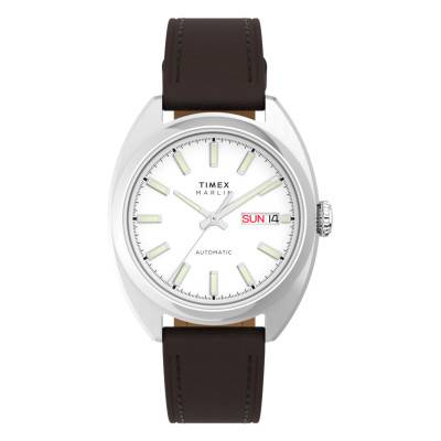 Marlin Draper Automatic 37mm Leather Strap Watch TW2Y65200 - Timex