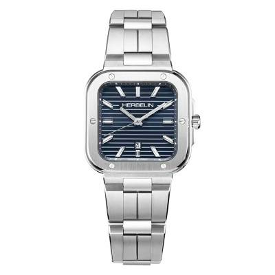 Cap Camarat Square Blue & Steel Quartz Watch 14546B15 - Herbelin