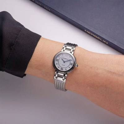 Galet Quartz Mother-of-Pearl & Steel Watch 17430BC89 - Herbelin
