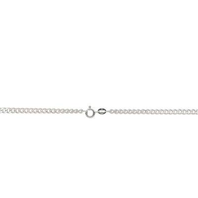 Chaîne Maille Gourmette en Argent 925, Longueur de 41 à 71 cm, Largeur 3,20 mm - Emanessence