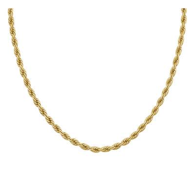 Collier Myles Chaîne Corde en Acier Doré, Longueur 55 cm - 1580840 - Boss