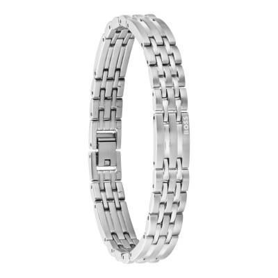 Wesley Gray Steel Bracelet, Adjustable Length 17.5 cm - 1580812 - Boss
