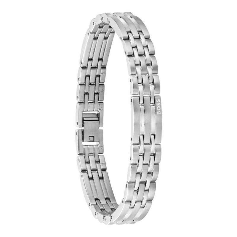 Bracelet Wesley en Acier Gris, Longueur 17,5 cm Ajustable - 1580812 - Boss