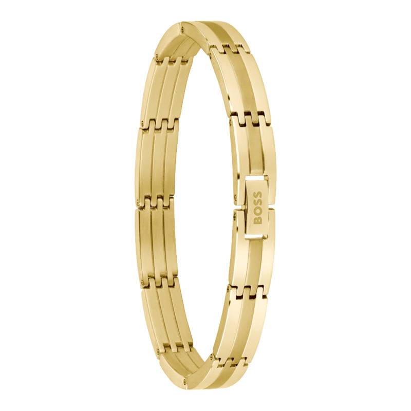 Brooks Gold-Tone Steel Bracelet, Adjustable Length 17.5 cm - 1580805 - Boss
