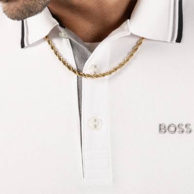 Myles Rope Chain Gold-Tone Steel Necklace, Length 55 cm - 1580840 - Boss