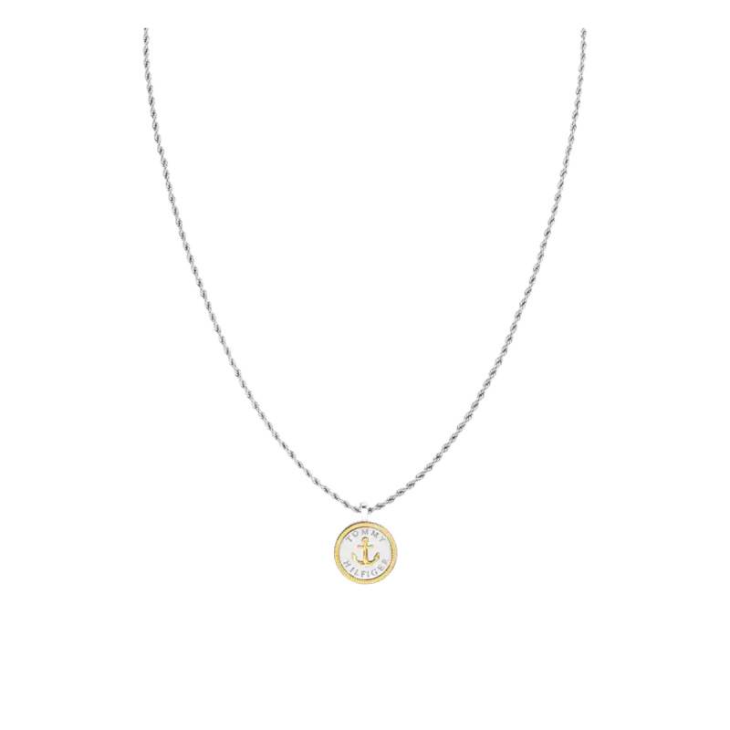 Collier Nautical en Acier Gris & Doré, Longueur 55 cm - 2790690 - Tommy Hilfiger