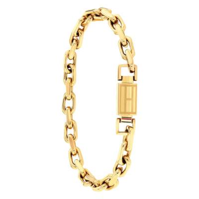 Gold-Tone Steel Iconic Hardware Bracelet, Length 17.50 cm - 2790716S - Tommy Hilfiger