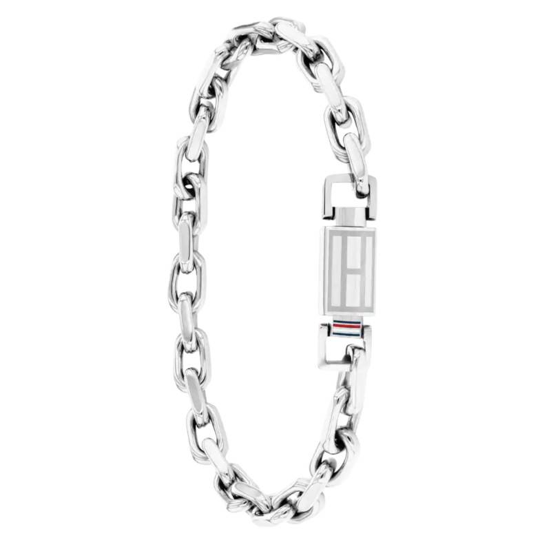 Grey Steel Iconic Hardware Bracelet, 17.50 cm Length - 2790715S - Tommy Hilfiger