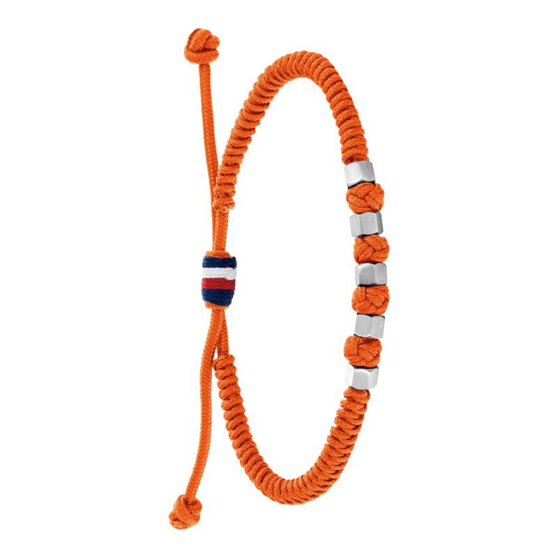 Orange Nylon & Steel Adjustable Bracelet - 2790679 - Tommy Hilfiger