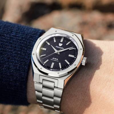 F77 MKII SST Dark Blue Aventurine Watch - Nivada Grenchen