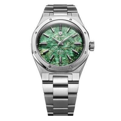 F77 MKII SST Green Aventurine Watch - Nivada Grenchen