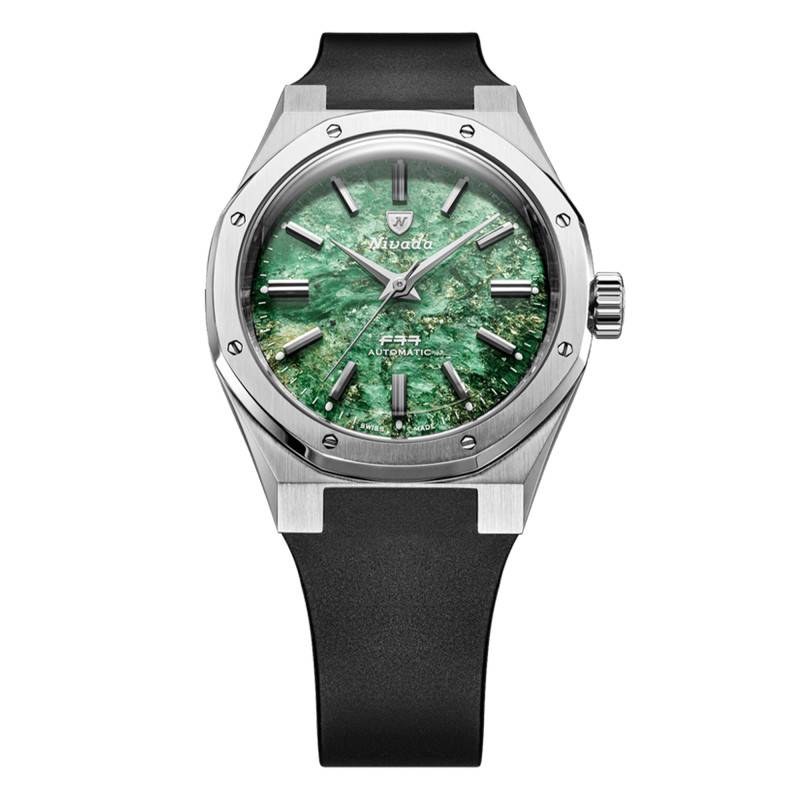 F77 MKII SST Green Aventurine Watch - Nivada Grenchen