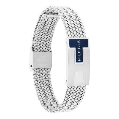 Bracelet Nautical Mesh en Acier Gris, Longueur 19 cm Ajustable -2790705 - Tommy Hilfiger