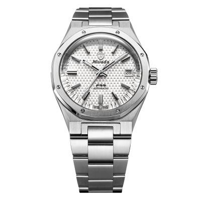 F77 MKII Tressed Dial Watch - White Dial - Nivada Grenchen