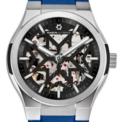 MTEpsilon Blue Silicone Skeleton Evo Watch - Maison du Temps