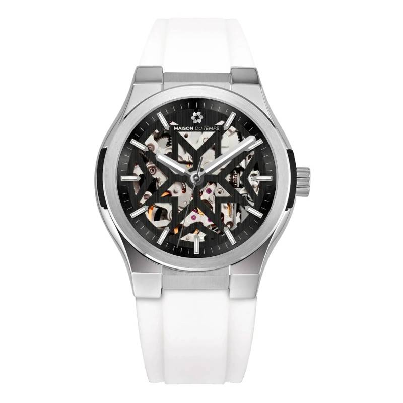 Montre MTEpsilon Skeleton Evo Silicone Blanc - Maison du Temps