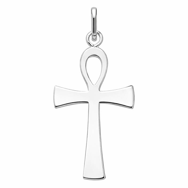 925 Rhodium-Plated Silver Egyptian Cross - Emanessence