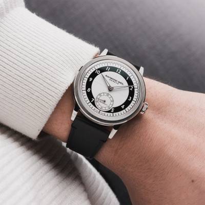 Montre Millesime Automatique Petite Seconde 39 mm Cadran Tuxedo noir et blanc - Raymond Weil