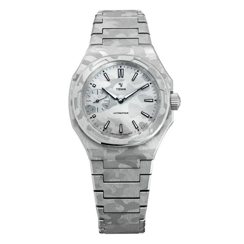 Wristmaster Slim Small Seconds CMM.29 Camo Watch - Yema
