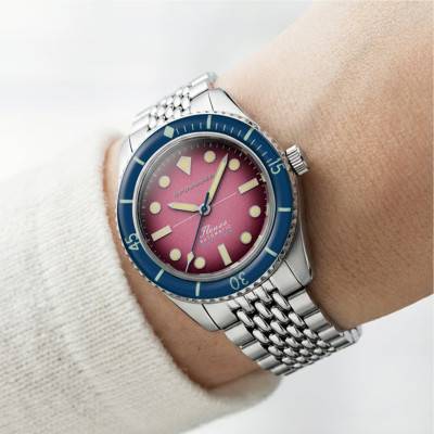 Fleuss 40 Automatic Purple Haze wall clock SP-5133-AA - Spinnaker