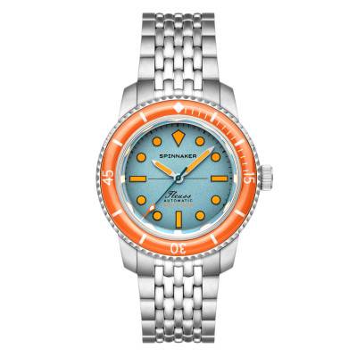Fleuss 40 Automatic Teal Mirage Watch SP-5133-CC - Spinnaker