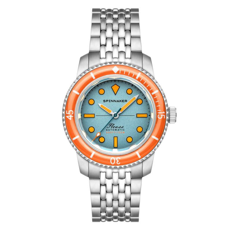 Fleuss 40 Automatic Teal Mirage Watch SP-5133-CC - Spinnaker