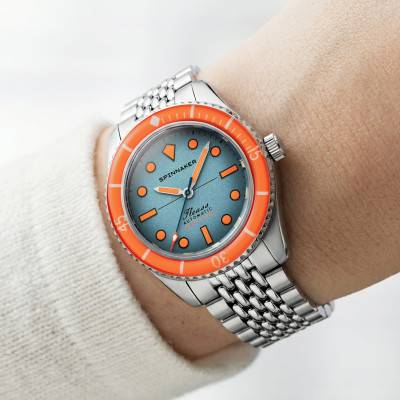 Fleuss 40 Automatic Teal Mirage Watch SP-5133-CC - Spinnaker