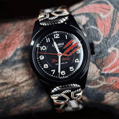 Military 01 Black Wolf CT-003-B-BW Watch - Carlingue