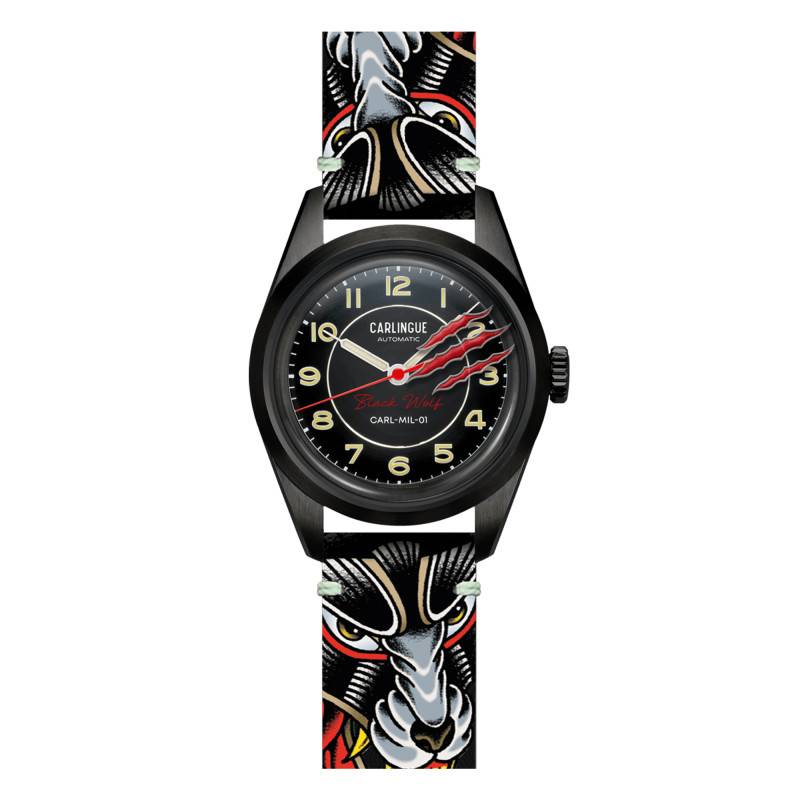 Military 01 Black Wolf CT-003-B-BW Watch - Carlingue
