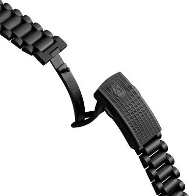 Bracelet de Montre 3 Maillons PVD noir - HGP